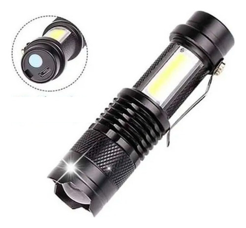 Lampara Tactica Mini Super Brillante 3000 Lumens T6 Con Zoom