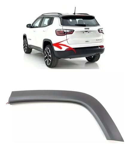 Moldura Para-lama Traseiro Jeep 2017 2018 2019 20 Até 2022