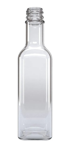 Botella Tequilera Cuadrada De Vidrio 250 Ml C/tapa (112 Pzs)