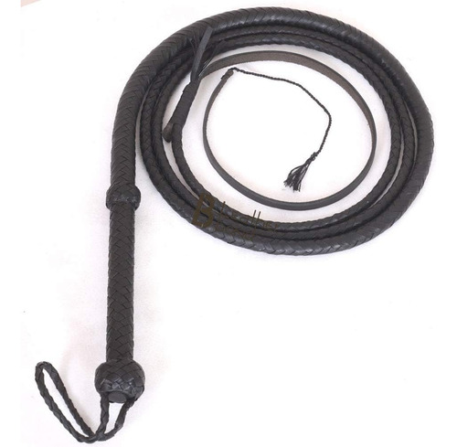 Indiana Jones Style Bull Whip 4 Foot 8 Plaits Real Cow Hide 