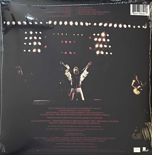 Lp Nuevo: Ozzy Osbourne - Blizzard Of Ozz (1980)
