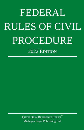 Libro Reglas Federales De Procedimiento Civil; Edición De 20