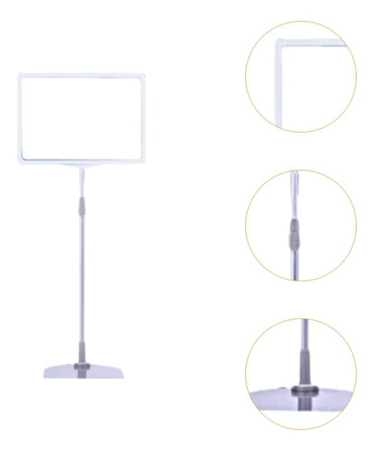 Soporte De Letrero Ajustable Soporte De Precio Exhibidor