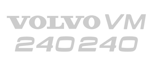 Kit Adesivo Emblema Caminhão Volvo Vm 240 Resinado Relevo