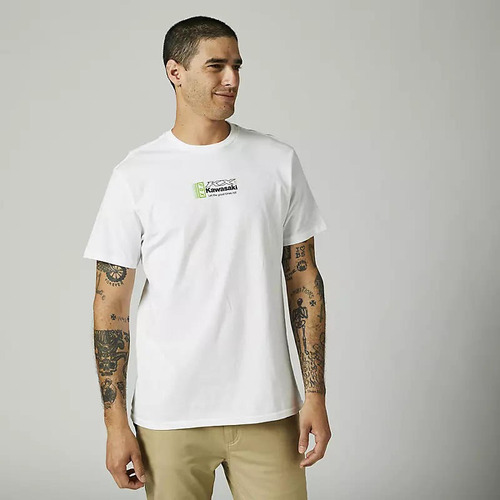 Polera Lifestyle Premium Kawasaki Blanco Fox