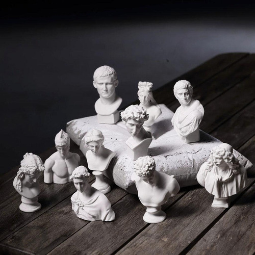 Estatua De Busto Esculturas Boceto De 10 Unidades/set Art