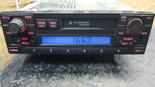 Rádio Toca Fita Volkswagen Lacrado Com Selo De Fábrica Ainda (Usado)