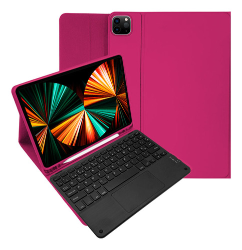 Capinha Para iPad Pro 12.9 2021 5ª Ger Case Teclado Touchpad