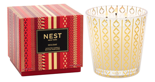 Nest Fragrances - Vela De 3 Mechas Para Das Festivos, 21.2 O