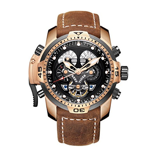 Reef Tiger Rga3503 - Reloj Militar Para Hombre Correa De Pie