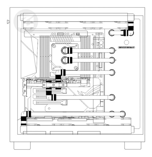 Reservatório Distroplate Nzxt H9 Flow Com Bomba Water Cooler