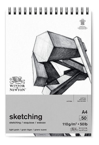 Block Winsor & Newton Sketch Padw Ewh 110grs A4 50s