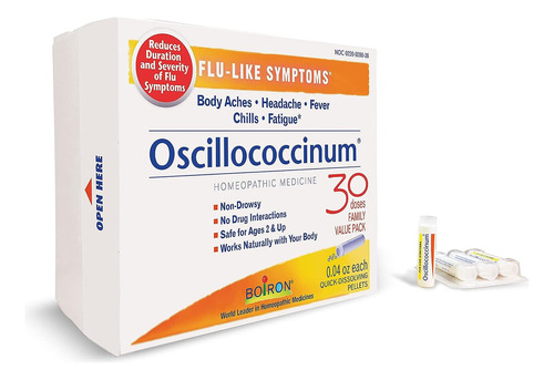 Boiron Flu-like Symptoms Oscillococcinum Homeopático X 30p