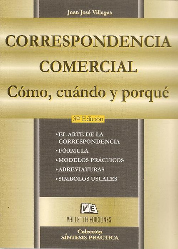 Libro Correspondencia Comercial De Juan Jose Villegas