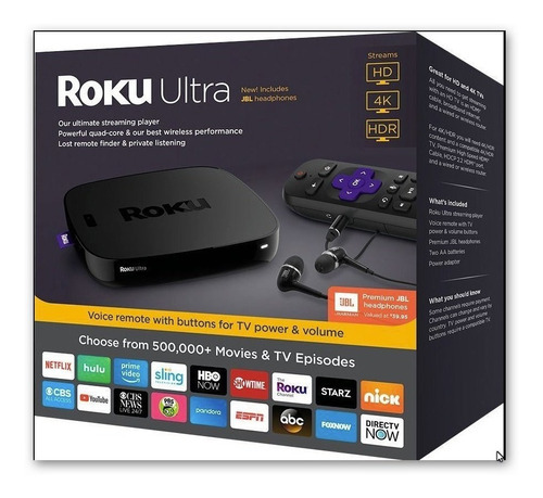 Reproductor De Streaming Roku Ultra, 4670 R Color Negro
