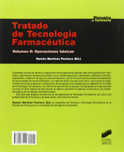 Tratado De Tecnología Farmacéutica Vol 2 Farmacologia