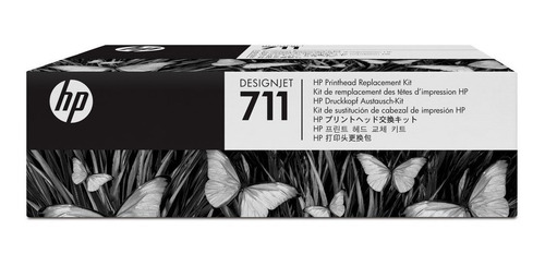 Imagen 1 de 3 de Kit De Cabezales Hp Original 711 (c1q10a) Plotter T120 T520