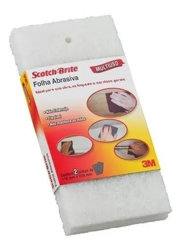 Folha De Acabamento Extra Fina 110x225 Scoth-brite 3m 