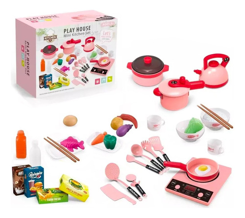 Set Ollas De Camping Con Luces Y Sonido Cocina Juguete