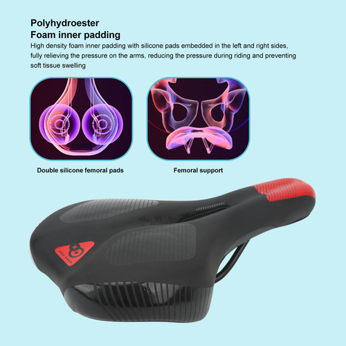 Asiento Acolchado Universal Para Sillín De Bicicleta, Suave