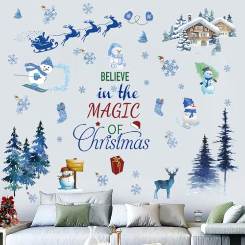 Vinilo Decorativo Para Pared De Navidad, Diseño De Papá Noel