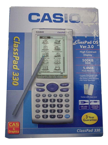 Calculadora Cientifica Casio Classpad330 Plus Relojesymas Color Plateado