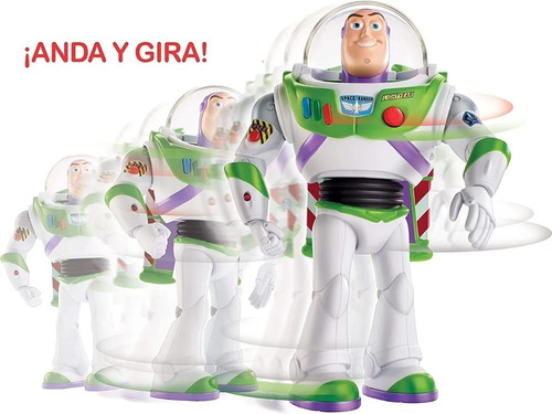 Buzz Lightyear Movimientos Reales Camina, Gira, 40 Frases