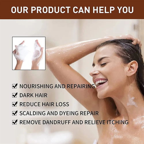 Pacote Com 3 Barras De Shampoo Escurecedoras, Embalagem De**