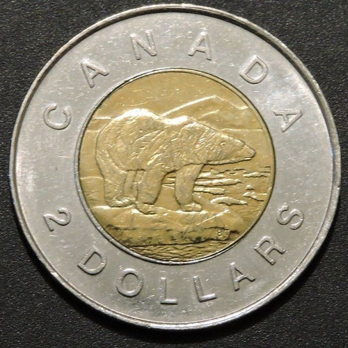 Canadá - Km270 - 2 Dolares 1996 - Bimetálica.