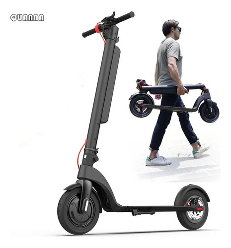 Quanna Hx-x8 scooter eléctrico patín plegable para adultos motor max hasta 350w velocidad máxima 25km/h batería 10ah autonomía 30-40km