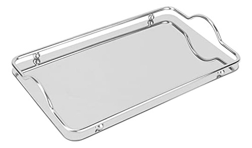 Stainless Stee Silver Mirror Decorative Tray Tray Fo...