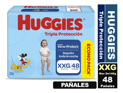 Pañales Huggies Triple Protección Maleta Grande Elige Talla