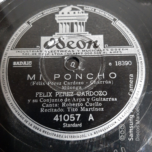 Pasta Felix Perez Cardozo Odeon C135