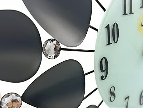 Meida Reloj De Pared Clásico Silencioso Grande De 26 Pulgada