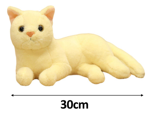 Muñecos De Gato De Peluche, Animales De Amarillo Beis