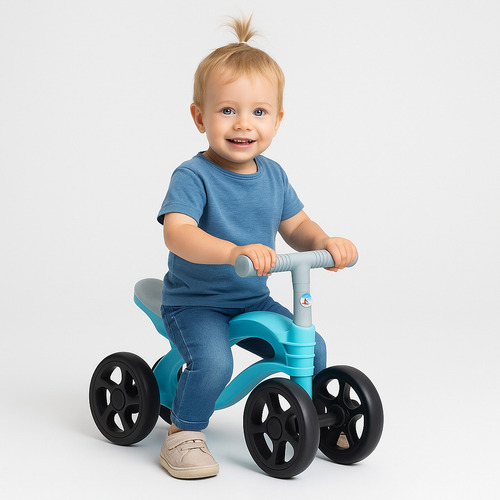 Bicicleta De Equilíbrio Infantil Futurista Sem Pedal 4 Rodas