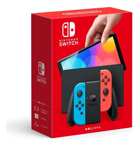 Consola Nintendo Switch Oled 64gb Azul Rojo Neon Japonesa