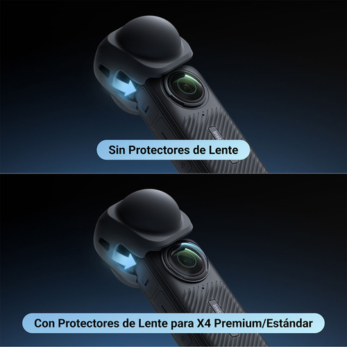 Capuchón De Lente Insta360 X4 De Silicona Contra Polvo