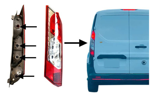 Ims Pieza Automovil Ford Transit Connect Luz Lente Izquierda