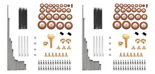 Juego De 238 Piezas De Reparación Para Saxofón Alto, Tornill