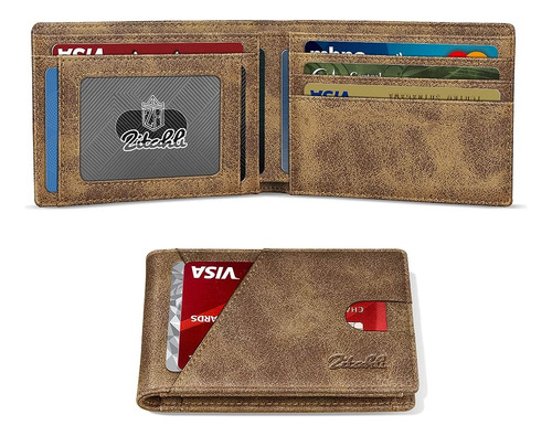 ~? Zitahli Wallet Para Hombres,cartera Para Hombres,slim Lea