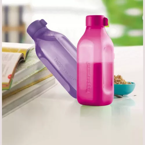 Tupperware Botella Eco Twist Cuadrada 1 Litro Libre De Bpa