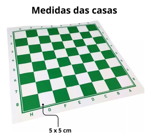 Tabuleiros Xadrez Damas Oficial Dobravel Napa Kit Com 50 Un