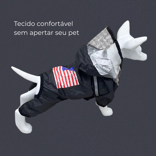 Chubasquero Impermeable Con Capucha Transparente Para Perros