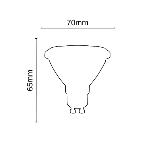 Lâmpada Led Ar70 7w 3000k Branco Quente 127/220V