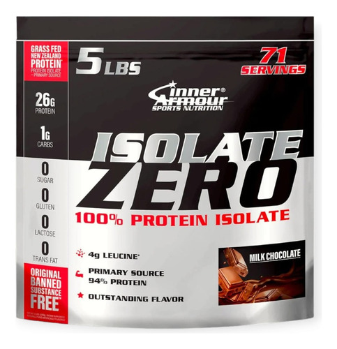 Proteina Aislada Zero 5lb 71 Servicios  Inner Armour