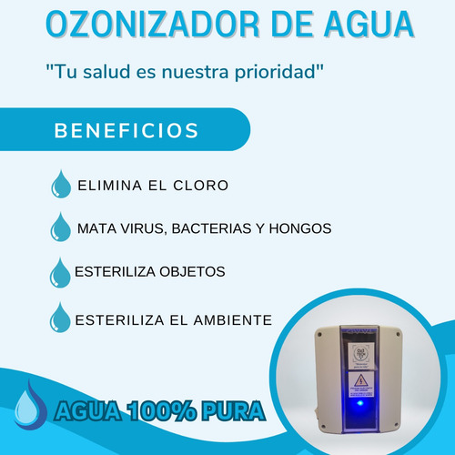 Ozonizador De Agua - Elimina El Cloro Y Purifica