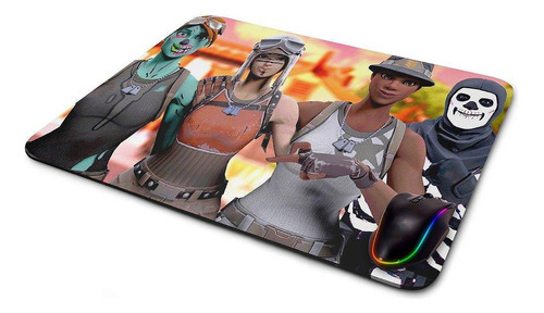 Mouse Pad Gamer Fortnite Personagens Iii