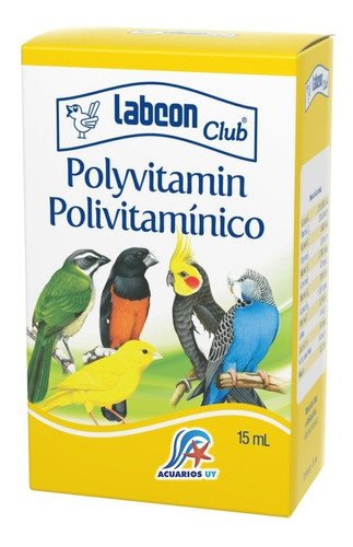 Imagen 1 de 2 de Alimento Para Aves Pájaros. Labcon Club Polivitamínico 15ml