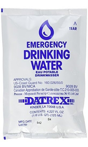Agua De Emergencia Datrex (66 Bolsas, 125ml)